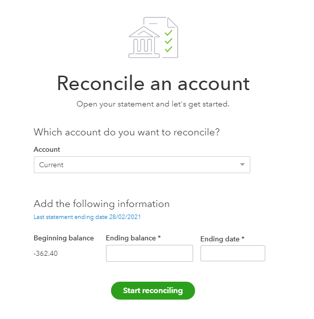 Reconcile in quickbooks-pjco